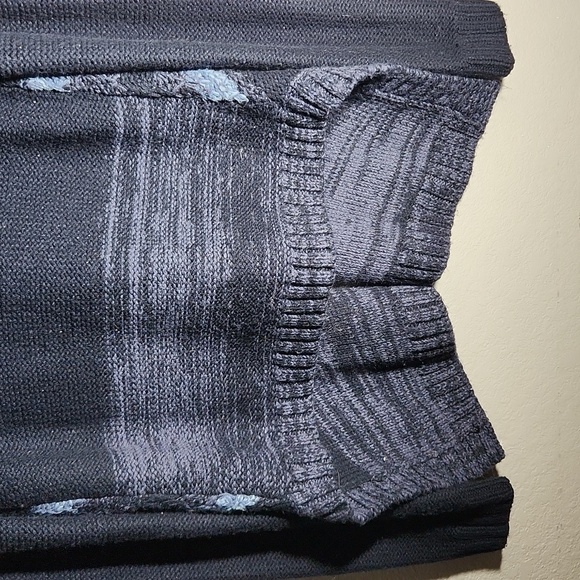 BKE Cardigan Sweater Womens size M  Blue Knit Hooded Button - Picture 6 of 9